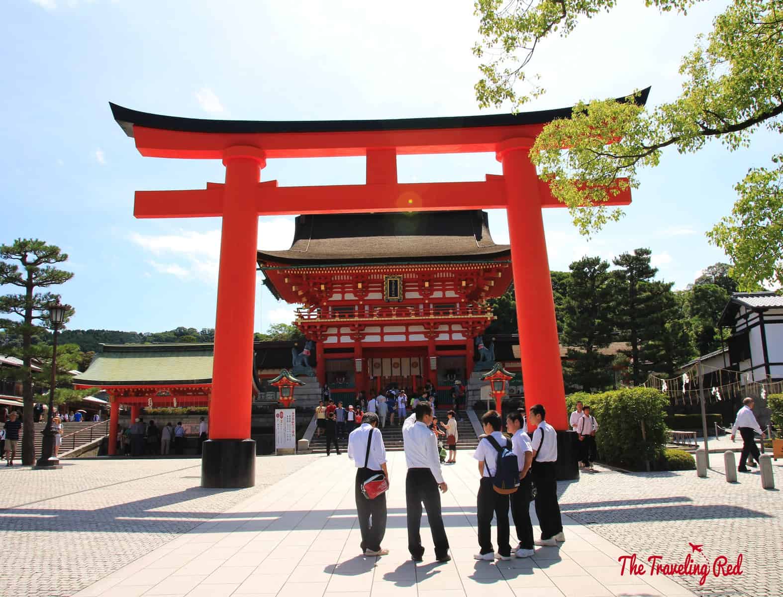 When in Kyoto you have to visit Fushimi Inari Shrine. It’s famous in Japan for the pathway of orange torii gates. They say that over 10,000 torii gates create the pathway, which is 2.5-miles long, going uphill through the woods.