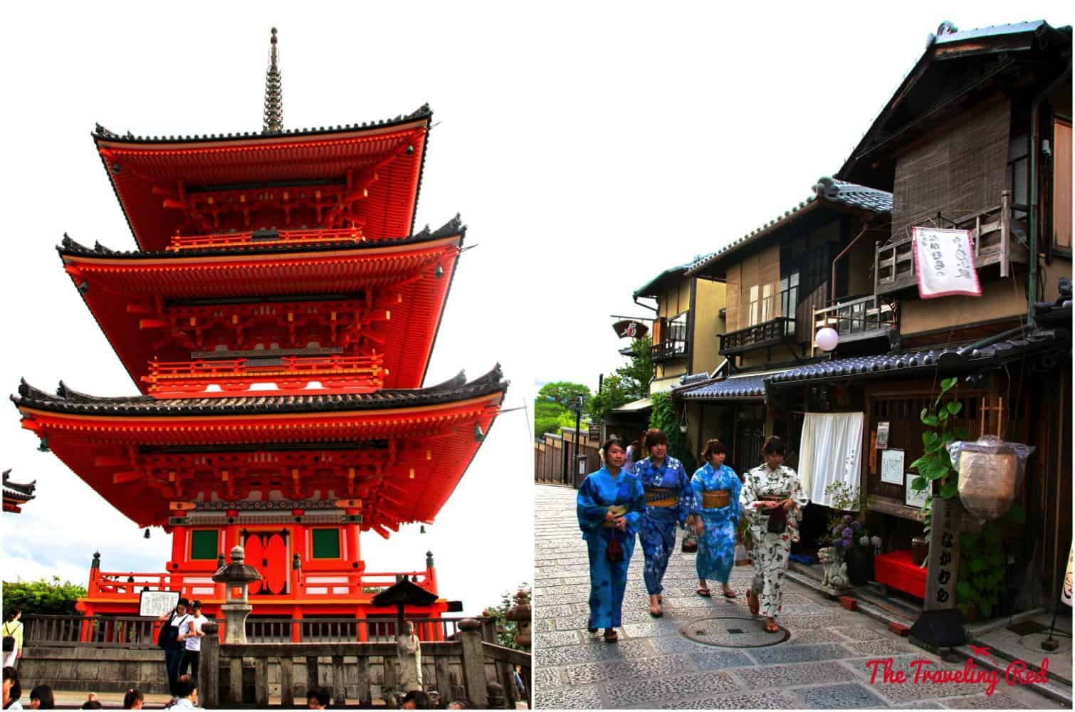 Visiting Kiyomizu-dera Temple and the surrounding area when in Kyoto, Japan. 