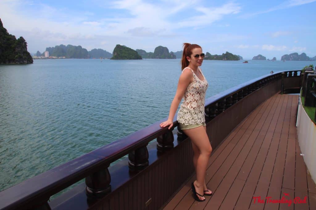 Cruising in Vietnam. Romantic cruise in Bai Tu Long Bay, right next to Halong Bay, Vietnam, aboard the Dragon Legend Cruise ship. The best honeymoon destination in Asia. #Halongbay #Vietnam #cruise #honeymoon #honeymoondestination