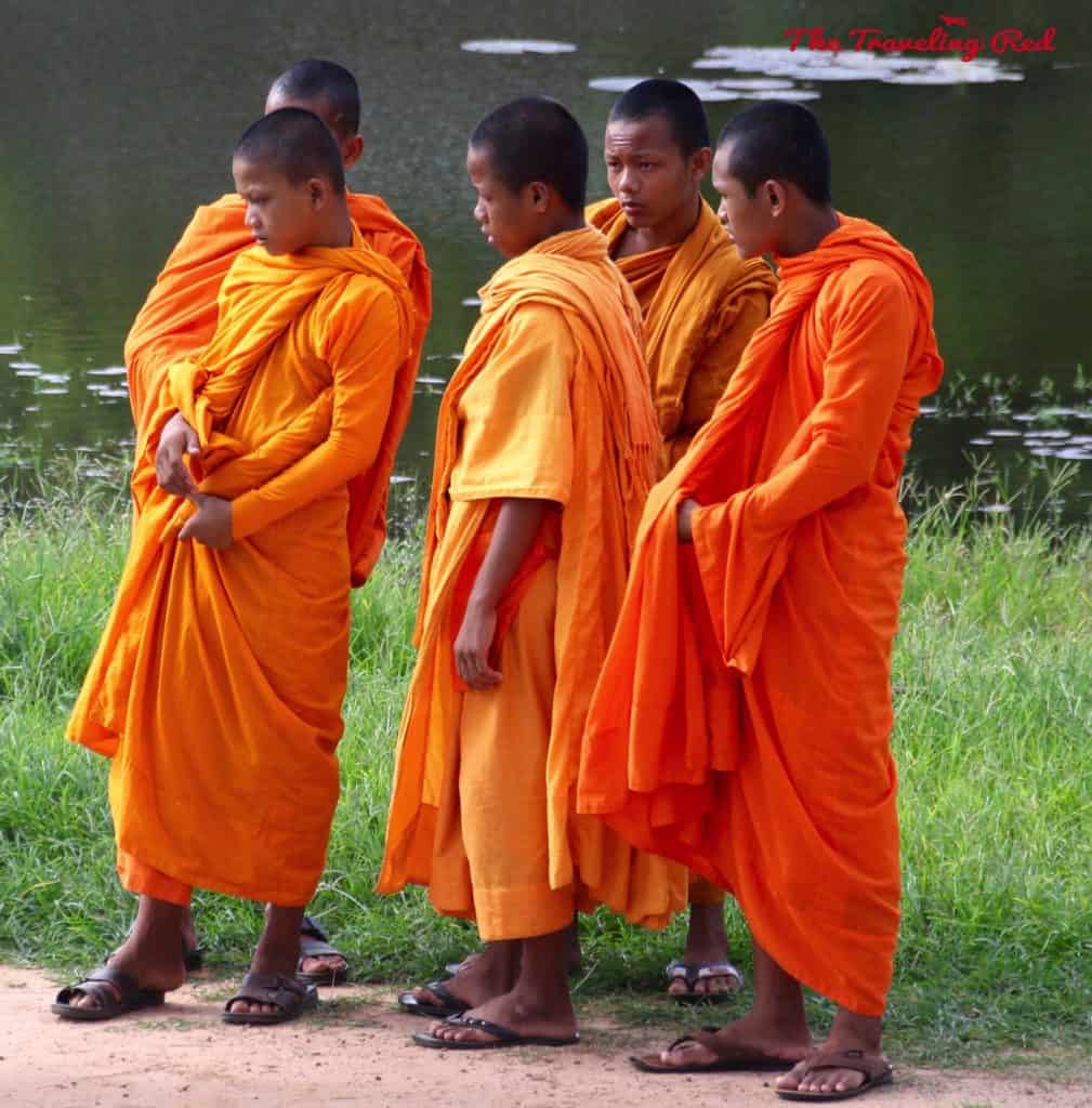 Young Monks at Angkor Wat | Cambodia Temples | Siem Reap | Angkor Wat | Angkor Passes | Photography Tour | Angkor Archeological Park | Ta Prohm | Tomb Raider | Banteay Kdei | Ta Nei | North Gate | Bayon | Wat Thmey | Monks | South Gate | Preah Khan    #siemreap #angkorwat #cambodia