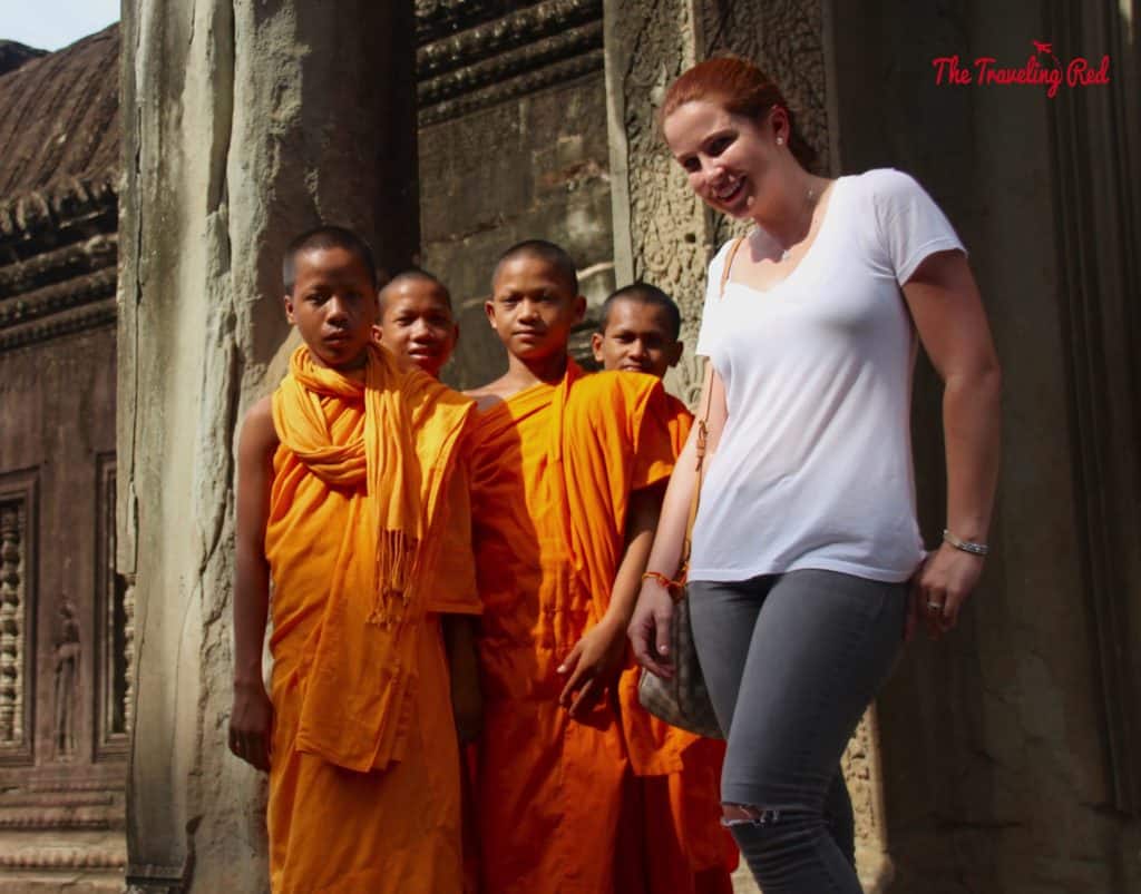 With some of the young Monks at Angkor Wat | Cambodia Temples | Siem Reap | Angkor Wat | Angkor Passes | Photography Tour | Angkor Archeological Park | Ta Prohm | Tomb Raider | Banteay Kdei | Ta Nei | North Gate | Bayon | Wat Thmey | Monks | South Gate | Preah Khan    #siemreap #angkorwat #cambodia