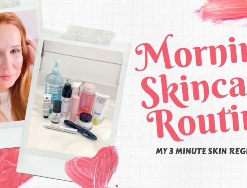 Morning Skincare Routine | 3 minute skincare regimen
