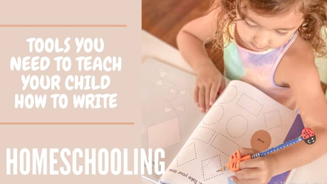 Best tools for teaching your child how to hold their pencil properly and learn to trace and write. Perfect for homeschooling preschoolers. | Tracing | Writing | Homeschool | Pencil | #LearnToTrace #LearnToWrite #Preschool #Homeschool