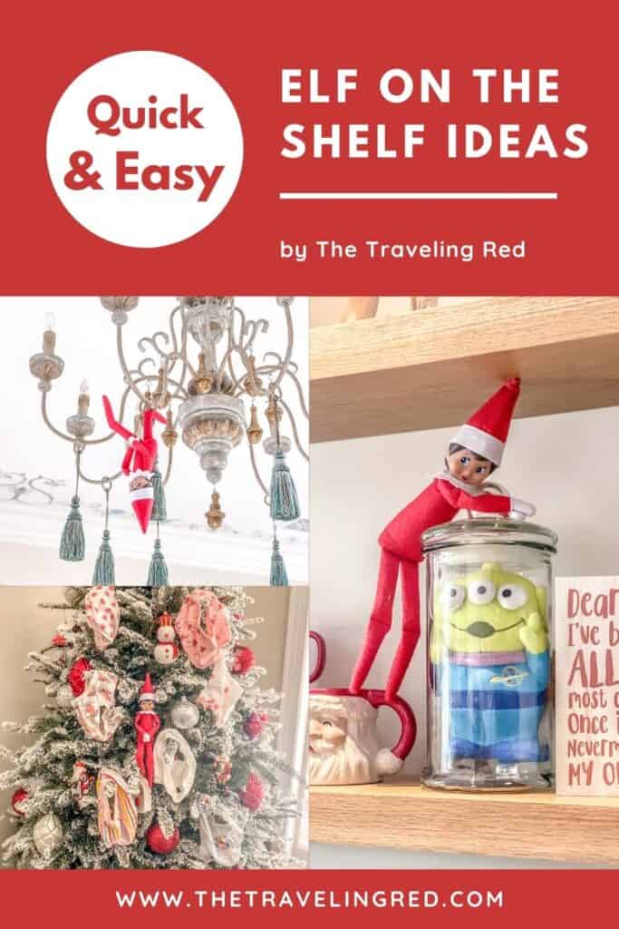 Fun & easy Elf on the Shelf ideas for your toddler or little kid. Quick to setup and lots of naughty and nice ideas, perfect to bring some Christmas magic to your home. #ElfOnTheShelf #ElfIdeas #ElfOnTheShelfIdeas #Christmas #ChristmasMagic
