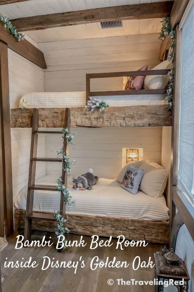 Disney Golden Oak Kids Bedroom Rustic Bunk Beds In A Tiny Room - Rustic Themed Room Decor